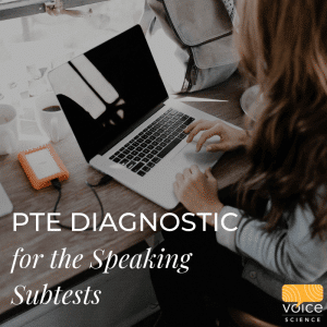 PTE Diagnostic for Speaking Subtests