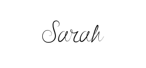 Sarah Signature