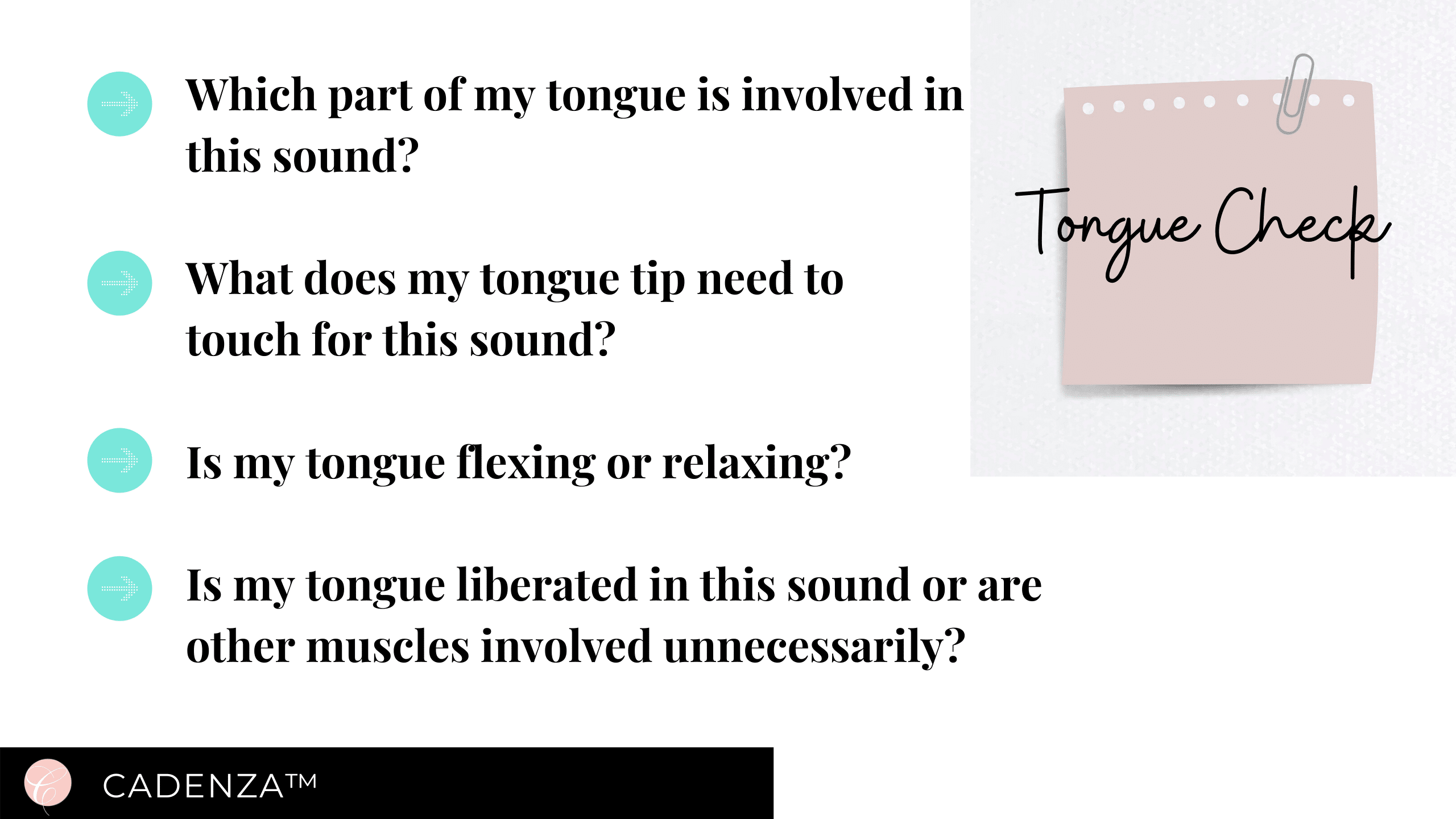 tongue position for English